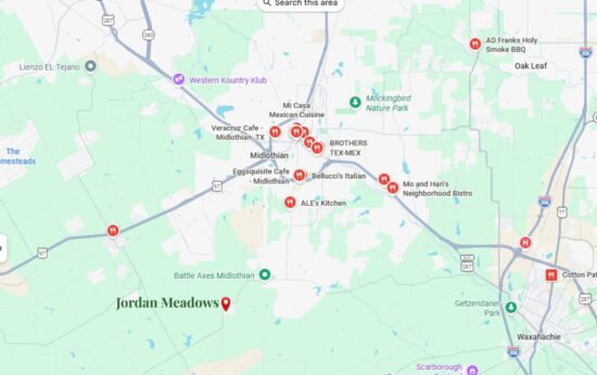 jordan meadows on map